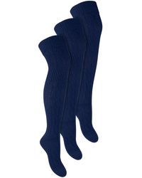Steve Madden - 3 Pairs Over The Knee Wool Socks - Lyst
