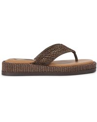 Steve Madden - Bella Raffia Sandals Fabric - Lyst