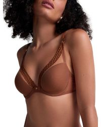 Aubade - Sheer Emotion Triangle Plunge Bra - Lyst