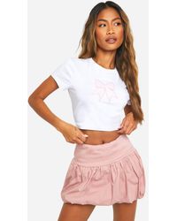 Boohoo - Bengaline Bubble Puffball Mini Skirt - Lyst