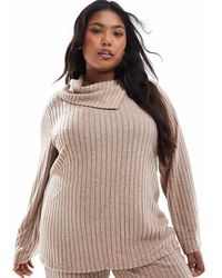 Vero Moda - Foldover Ribbed Jersey Top Co-Ord - Lyst
