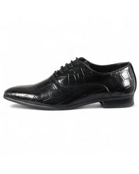Infinity Leather - Classic Lace-Up Oxford Derby Formal Shoes Faux Leather - Lyst