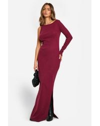 Boohoo - Brushed Rib Maxi Dress - Lyst