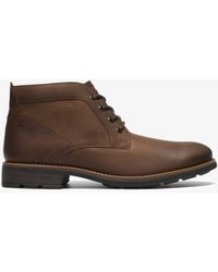 Clarks - Emmet Chukka Tan Leather Boots - Lyst