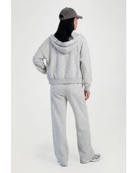 Boohoo - Towelling Boxy Crop Hooded Tracksuit - Lyst