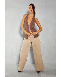 MissPap - Studded Pocket Detail Wide Leg Trouser - Lyst