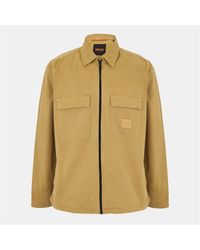 BOSS - Lovel Zipped Overshirt - Lyst
