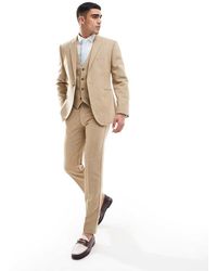 ASOS - Wedding Slim Wool Mix Suit Trouser - Lyst