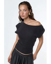 Busem - Bootneck Geribbelde Blouse - Lyst