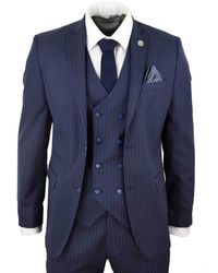 TruClothing - 3 Piece Pinstripe Retro Suit - Lyst