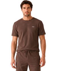 BOSS - Short Sleeve Cotton T-Shirt 50535891 - Lyst