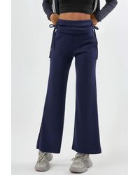 Hiccup - Modal Touch High Waist Wide Leg Pants With Gathering Detail - Lyst