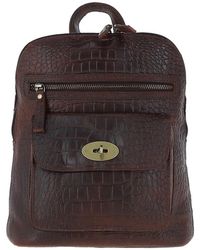 Ashwood Leather - 'Bonfanti' Croc Print Real Mini Backpack - Lyst