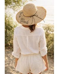 SVNX - Life Is Good Straw Sun Hat - Lyst
