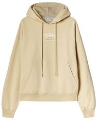 Off-White c/o Virgil Abloh - Script Logo Opposite Over Skate Fit Hoodie Cotton - Lyst