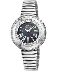 Gevril - Gandria Swiss Diamond Watch, 316L Ss Case, Mop Dial, Bracelet - Lyst