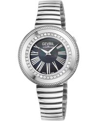 Gevril - Gandria Swiss Diamond Watch, 316L Ss Case, Mop Dial, Bracelet - Lyst