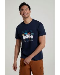 Mountain Warehouse - Great British Weather T-Shirt Breathable Summer Casual Tee Cotton - Lyst