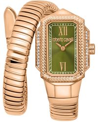 Roberto Cavalli - Snake With Dial Stainless Steel Watch - Lyst