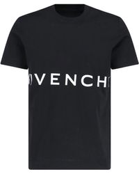 Givenchy - Embroidered Logo Oversized T-Shirt Cotton - Lyst