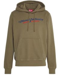 DIESEL - Industry Denim Division Logo Convert Hoodie Material_Cotton - Lyst