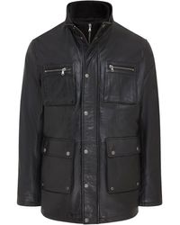 Infinity Leather - Military Jacket Outwear Coat - Lyst