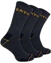 Caterpillar - 3 Pack Real Work Socks With Cushioned Heel & Toe - Lyst