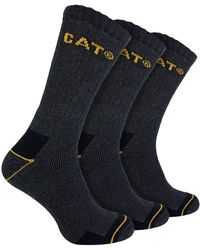 Caterpillar - 3 Pack Real Work Socks With Cushioned Heel & Toe - Lyst
