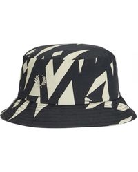Fred Perry - Abstract Print Bucket Hat - Lyst