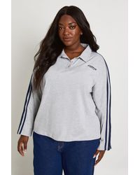 Boohoo - Plus Long Sleeve Sweatshirt - Lyst