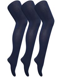 Sock Snob - 3 Pair Multipack Coloured Opaque 80 Denier Tights - Lyst