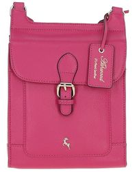 Ashwood Leather - 'Eclisse Cuoio' Real Crossbody Bag - Lyst