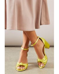 Wallis - Heeled Sandals High Block Heel Open Toe Occasion Buckle - Lyst
