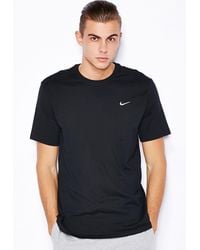 Nike - T Shirt With Embroidered Swoosh Cotton - Lyst