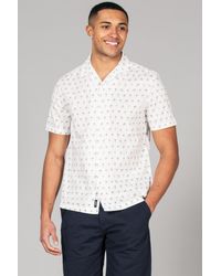 Kensington Eastside - Cotton Short Sleeve Button-Up Printed Shirt - Lyst