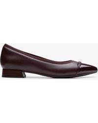 Clarks - Natalyn Dusk Merlot Leather Shoes - Lyst