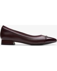 Clarks - Natalyn Dusk Merlot Leather Shoes - Lyst