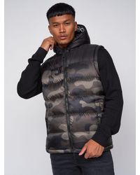 Crosshatch - Stanfield Camo Hooded Gilet (Forest Camo) - Lyst