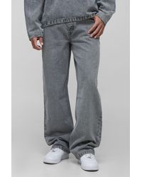 BoohooMAN - Tall Acid Wash Relaxed Fit Jeans - Lyst
