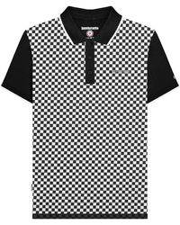 Lambretta - Aw25 Checked Polo Shirt Cotton - Lyst