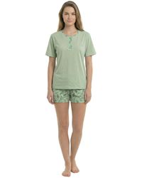 Kisses&Love - Summer Short Sleeve Cotton Pyjamas Kl40000 - Lyst