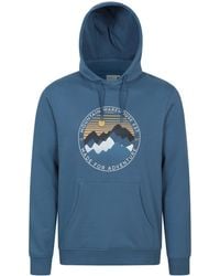 Mountain Warehouse - 'Circular Sunset Mountain' Graphic Hoodie With Kangaroo Pocket Pullover Cotton - Lyst
