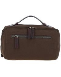 Fenland Sheepskin - Real Leather X Canvas Washbag - Lyst