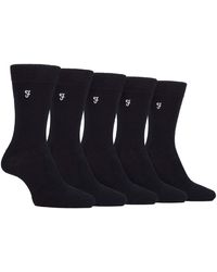 Farah - 5 Pack Bamboo Bright Striped Patterned Socks - Lyst