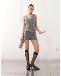 Motel - Rivo Tailored Shorts Co-Ord - Lyst