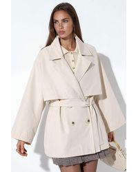Hiccup - Double-Breasted Belted Trench Coat - Lyst