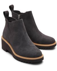 TOMS - Maude Leather Forged Iron Boots - Lyst