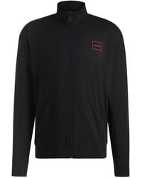 HUGO - Laze Box Logo Full Zip Top - Lyst
