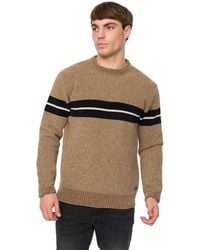 Crosshatch - Roundall Chenille Knitted Jumper - Lyst