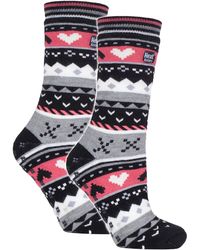 Heat Holders - 2 Pairs Soul Warming Socks With Grips - Lyst